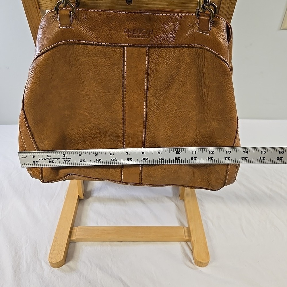 American Leather Co. Brookfield Hobo Shoulder Handbag Leather Shopper - Picture 14 of 16